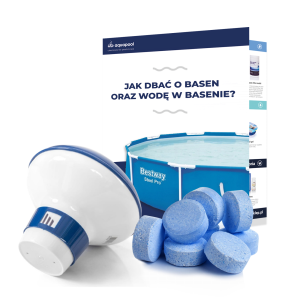 Chlor do basenu tabletki BLUE 20g 0,2 kg + dozownik