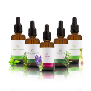 Olejki eteryczne zapachowe do sauny ZESTAW nr.2 - 5 x  50 ml