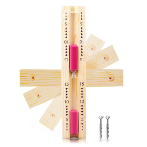 Klepsydra, stoper, zegar sosna 15 minut do sauny