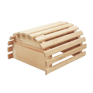 Abażur osłona drewniana do sauny półokrągła