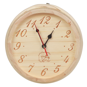 Drewniany zegar do sauny z sosny