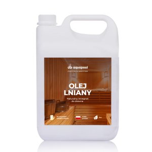Olej lniany do impregnacji drewna w saunie 5L