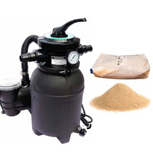 ZESTAW FILTRACYJNY FILTR PIASKOWY Z POMPĄ BASENOWĄ MONOBLOC XS5 + PIASEK KWARCOWY 25KG