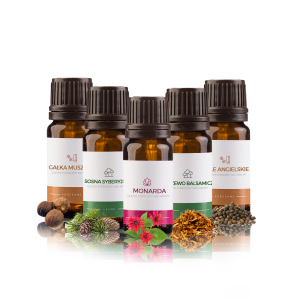 OLEJKI ETERYCZNE ZAPACHOWE DO SAUNY ZESTAW 5 X 10ML NR.10