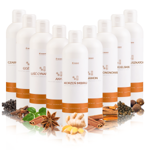 Olejek do sauny emulsja zapachowa ZESTAW KORZENNY  9 x 250 ml 