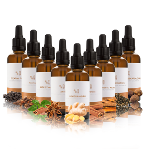 Olejki eteryczne do sauny zestaw  olejków korzennych 9 x 20 ml