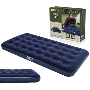 Dmuchany materac welurowy jednoosobowy 188 x 99 x 22 cm - Bestway TWIN Pavillo 67001