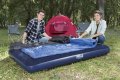 Dmuchany materac welurowy dwuosobowy 191 x 137 x 22 cm - Bestway DUBLE Pavillo