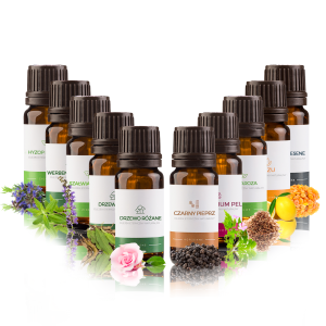OLEJKI ETERYCZNE ZAPACHOWE DO SAUNY ZESTAW 10 X 10ML NR.4