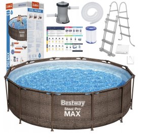 Basen stelażowy ogrodowy 366 x 100 cm - Bestway 56709