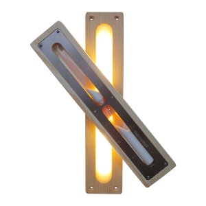  KLEPSYDRA DO SAUNY LUX SREBRNA, ZEGAR PODŚWIETLANA LED