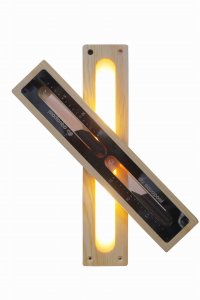  KLEPSYDRA DO SAUNY LUX CZARNA, ZEGAR PODŚWIETLANA LED 