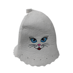Czapka do sauny wełniana  Kotka  