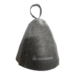 Czapka do sauny filcowa  szara