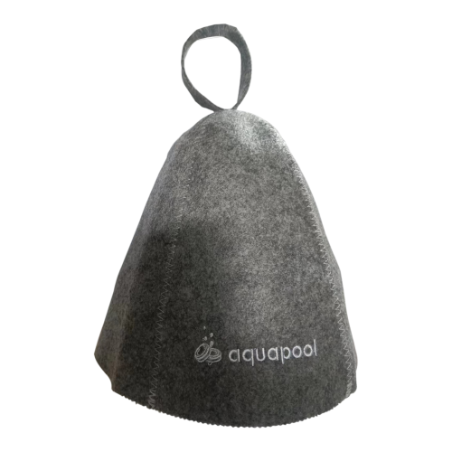 Czapka do sauny filcowa szara