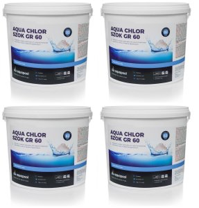 Chlor szok do basenu granulat  4 x 5 kg 