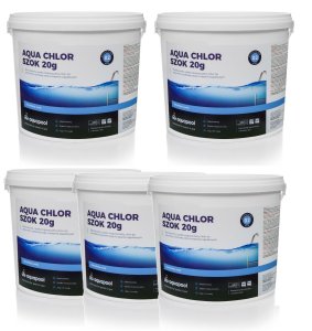 Chlor szok w tabletkach 20g do basenu 5 x 5 kg