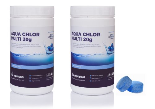 2x 1kg Aqua Chlor Blue 20g