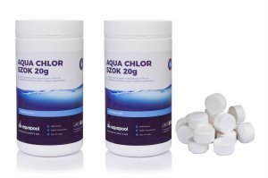 Chlor szok w tabletkach 20g do basenu 2 x 1 kg