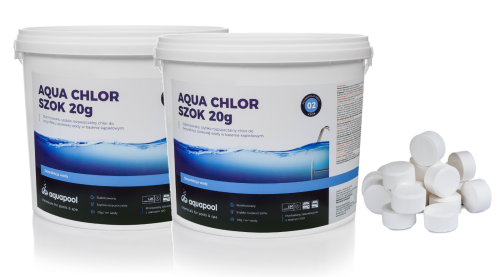 2x 3kg Aqua Chlor Szok 20g