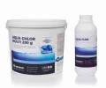 AQUAPOOL CHLOR MULTITABLETKI BLUE 200g NIEBIESKA WODA 3 kg + KOAGULANT 1 l