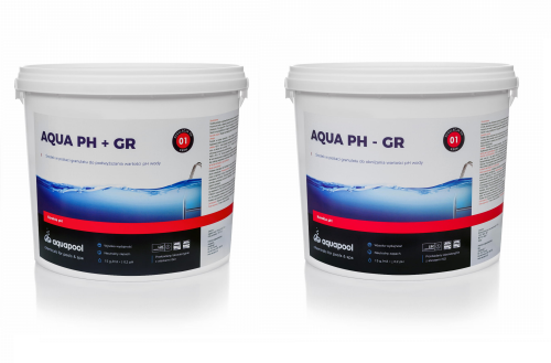 pH minus do basenu granulat 5 kg i  pH + plus 5 kg