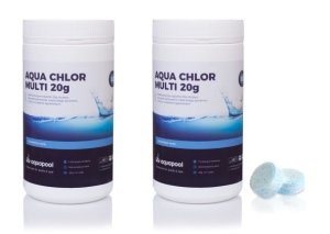 Aqua Chlor Multi 6w1 Tabletki 20g 1 kg + Chlor Szok 1 kg