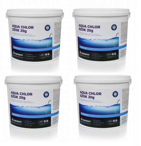 Chlor szok w tabletkach 20 g 4 x 5 kg
