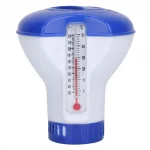 Mały dozownik do chloru z TERMOMETREM pływak na tabletki 20g