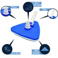 Odkurzacz do czyszczenia dna basenu ciężki trójkątny