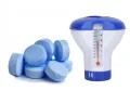 Zestaw Chlor do basenu tabletki BLUE 20g 0,2 kg + dozownik z termometrem