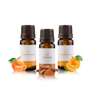 Olejki eteryczne zapachowe zestaw Zapach Świąt 3 x 10 ml