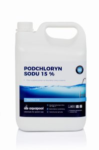 Podchloryn sodu 15% stabilizowany chlor w płynie do dezynfekcji i basenu podchlorek sodu 5 l