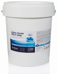Chlor do basenu tabletki Blue 200g niebieska woda 25 kg