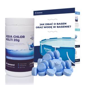 Chlor do basenu tabletki BLUE 20g 1 kg