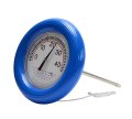 Termometr do basenu niebieski okrągły z sondą i sznurkiem