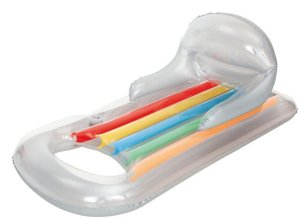 Dmuchany materac leżak z oparciem i podłokietnikiem 2w1 - szary Bestway 43028