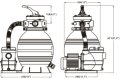 Filtr piaskowy z pompą basenową 7,9 m3/h basen do 20 m3 + Piasek kwarcowy 25 kg
